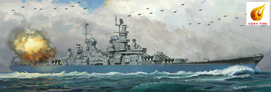 Very Fire 350912 1/350 USS Wisconsin BB-64 Battleship Model Ship Kit