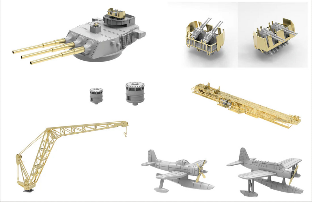 Very Fire 350913DX 1/350 USS Montana BB-67 (Deluxe Kit) Model Ship Kit