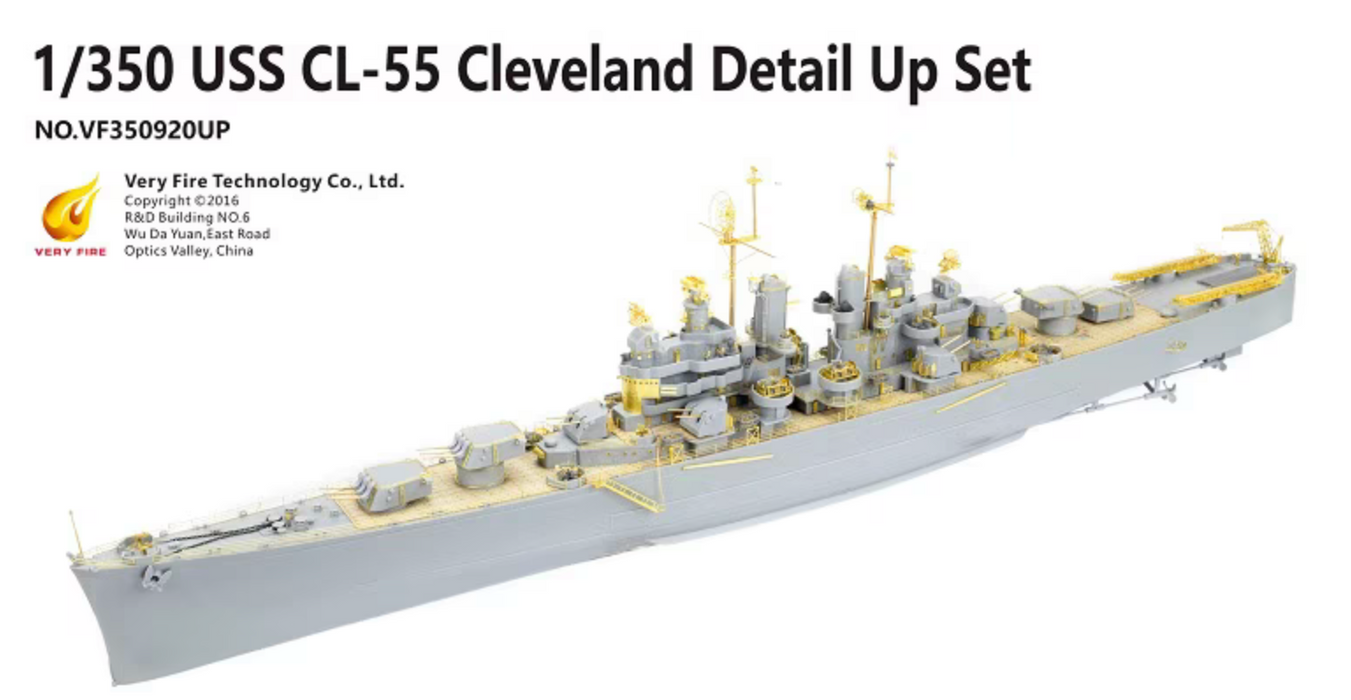 Very Fire 350920UP 1/350 USS Cleveland CL-55 (Detail Up Set) Model Ship Kit