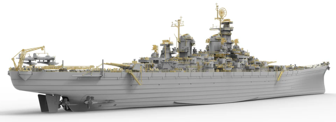 Very Fire 700909DX 1/700 USS Missouri BB-63 Battleship (Deluxe Kit) Model Ship Kit
