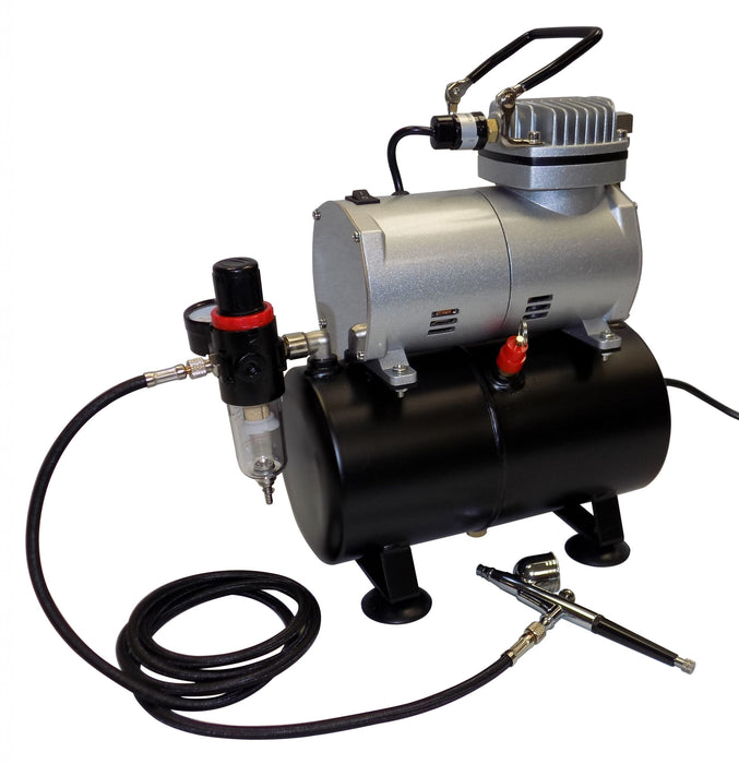 Vigiart 533 AS-186 Air Compressor with tank and Airbrush