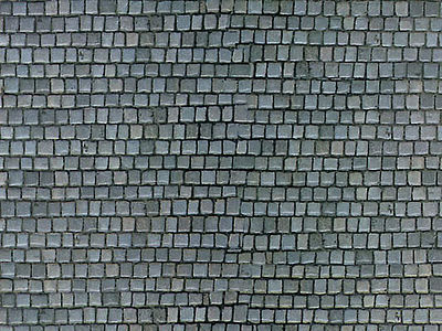 Vollmer 6041 HO Scale Embossed Cobblestone Sheet - Single