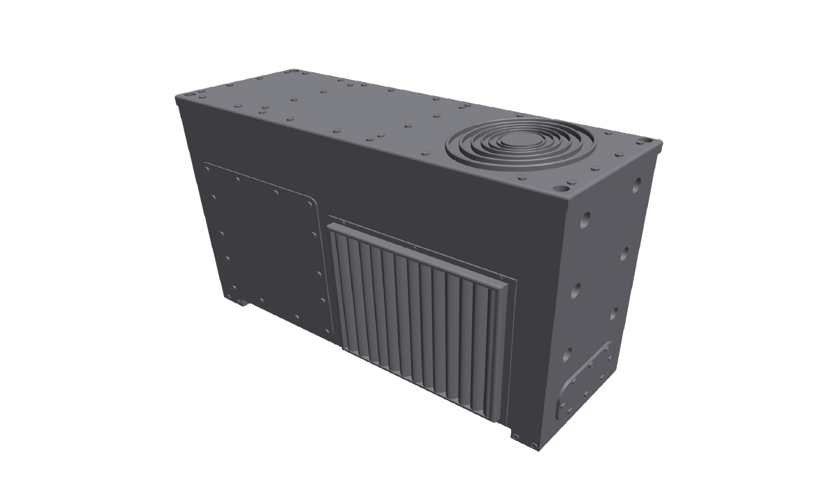 Wallace Locomotive Works WALX-067 HO Scale GE Air Conditioner - Style 1 (2 Pack)