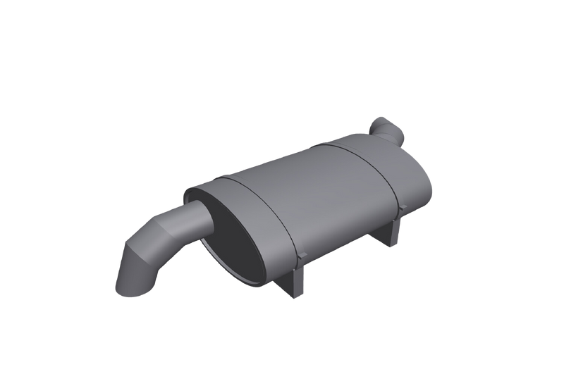 Wallace Locomotive Works WALX-073 HO Scale HEP Mufflers - Style 1 (2 Pack)