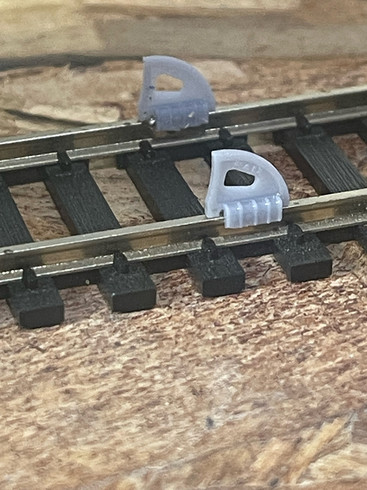Wallace Locomotive Works WTSD-003 HO Scale Wheelstops (3 Pair)