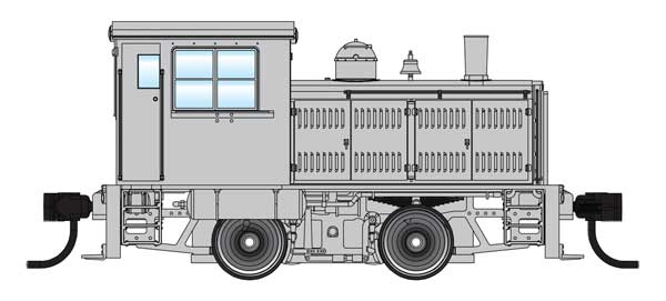 Walthers 910-10018 Plymouth ML-8 Switcher Silver with Black Stripes - DC