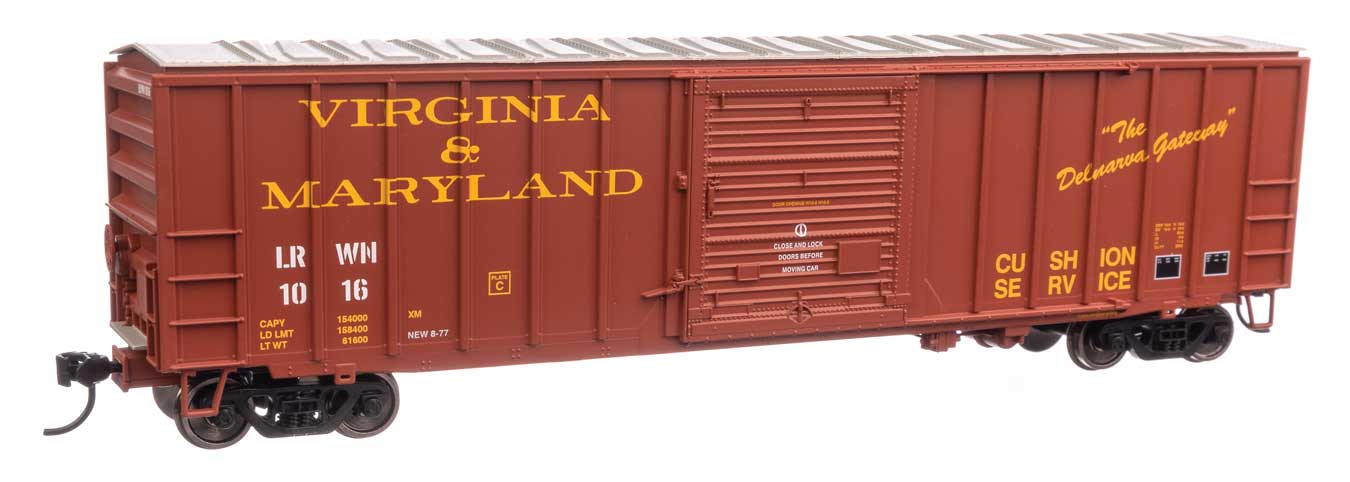 Walthers 910-1898 HO Scale 50' ACF Boxcar ex-Virginia & Maryland LRWN 1016