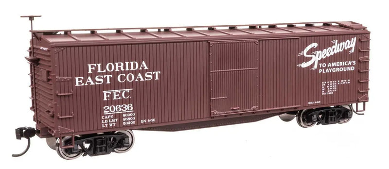 Walthers 910-40181 40' Double Sheathed Wood Boxcar Florida East Coast FEC 20636