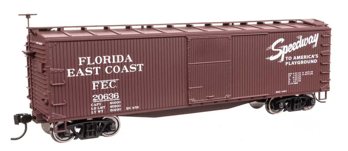 Walthers 910-40181 40' Double Sheathed Wood Boxcar Florida East Coast FEC 20636