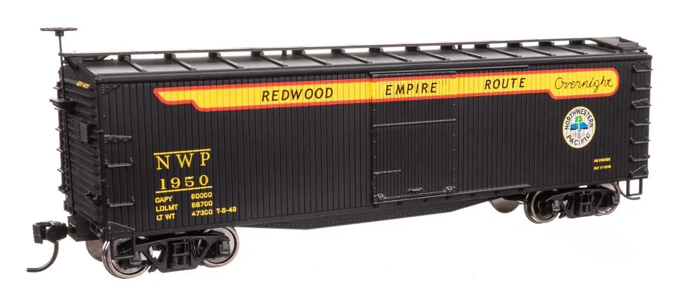 Walthers 910-40188 40' Double Sheathed Wood Boxcar Northwestern Pacific NWP 1950