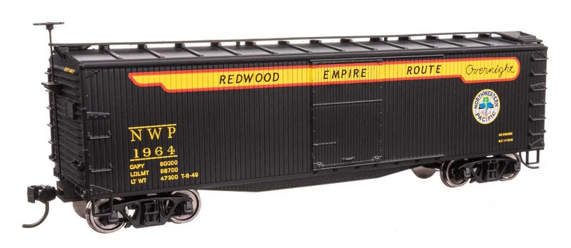 Walthers 910-40189 40' Double Sheathed Wood Boxcar Northwestern Pacific NWP 1964