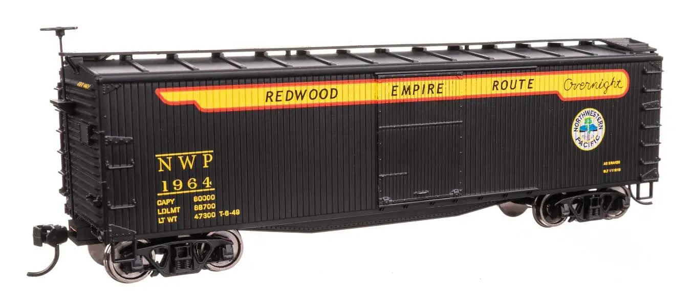 Walthers 910-40189 40' Double Sheathed Wood Boxcar Northwestern Pacific NWP 1964