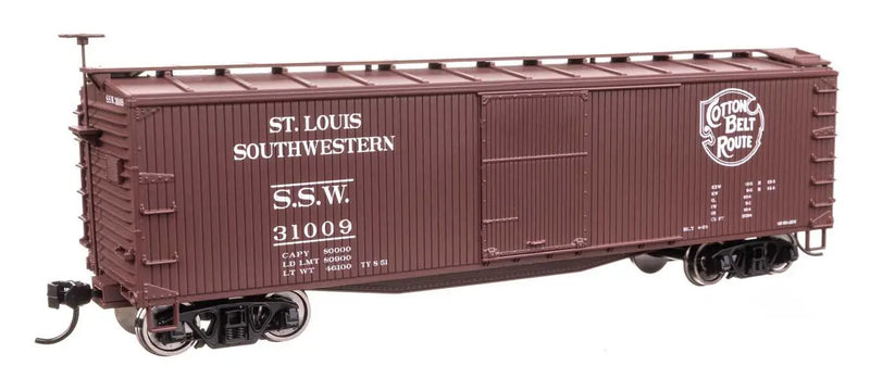 Walthers 910-40203 40' Double Sheathed Wood Boxcar Cotton Belt SSW 31009