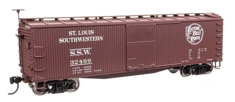 Walthers 910-40205 40' Double Sheathed Wood Boxcar Cotton Belt SSW 32499