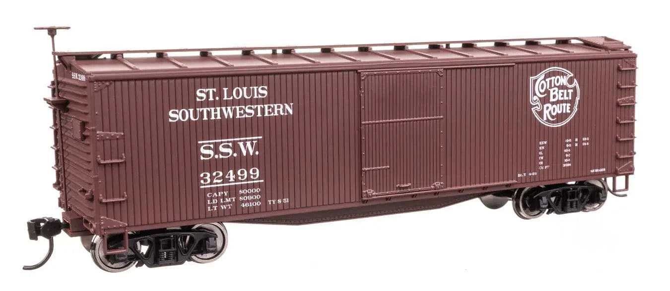 Walthers 910-40205 40' Double Sheathed Wood Boxcar Cotton Belt SSW 32499