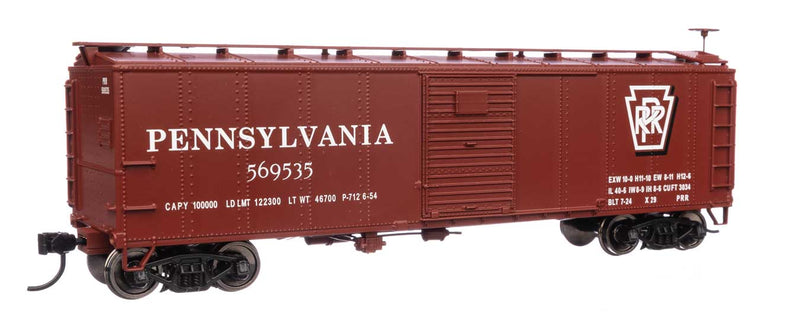 Walthers 910-40971 HO Scale 40' X29 Boxcar Pennsylvania "Shadow Keystone" PRR 569535