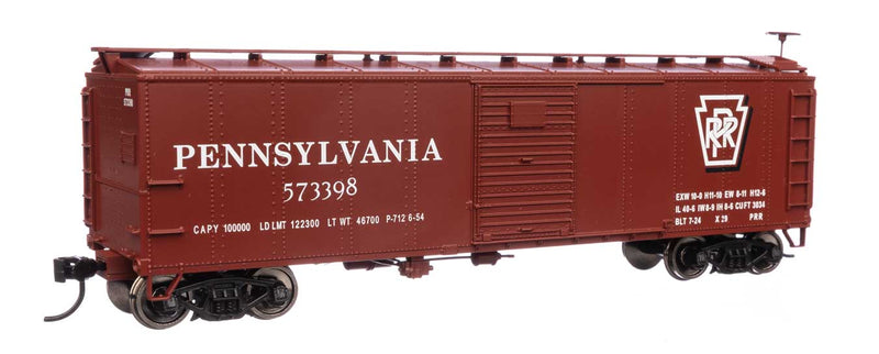 Walthers 910-40973 HO Scale 40' X29 Boxcar Pennsylvania "Shadow Keystone" PRR 573398