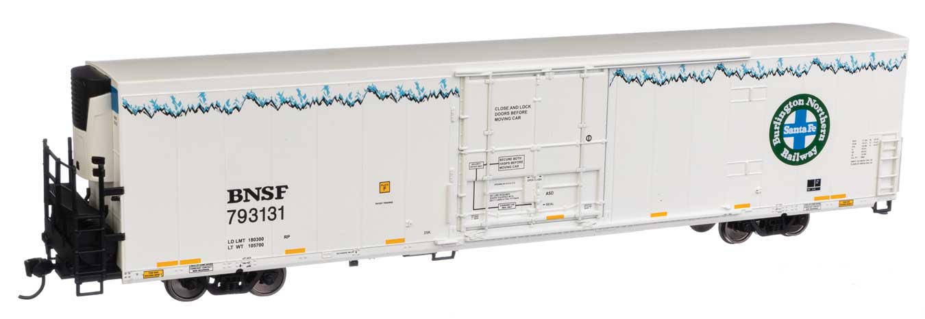 Walthers 910-4114 HO Scale 72' Modern Reefer BNSF 793232