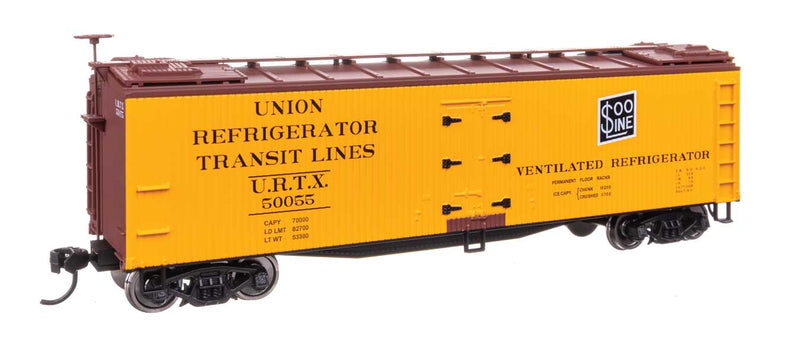 Walthers 910-41242 HO Scale 40' Early Wood Reefer Soo Line URTX 50055