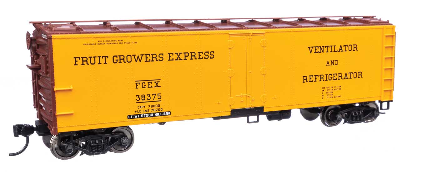 Walthers 910-41409 HO Scale 40' Steel Reefer Fruit Growers Express FGEX 38375