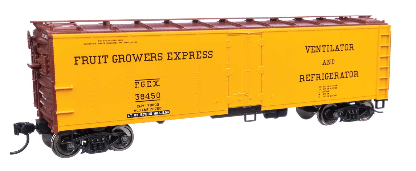 Walthers 910-41411 HO Scale 40' Steel Reefer Fruit Growers Express FGEX 38450