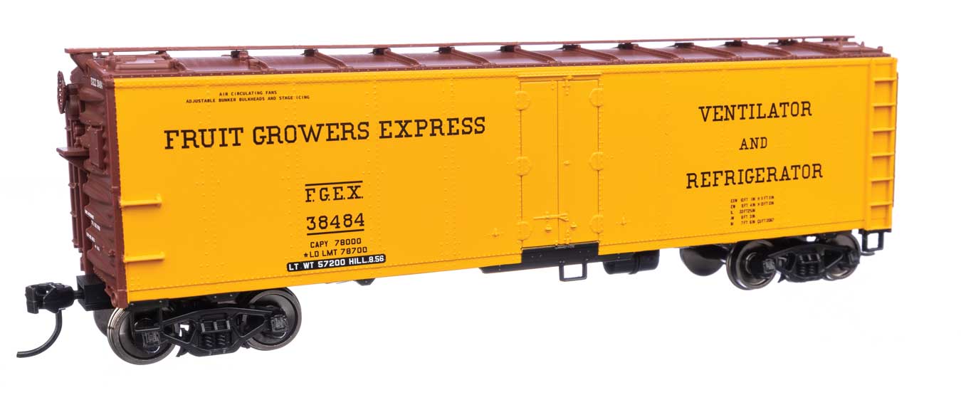 Walthers 910-41412 HO Scale 40' Steel Reefer Fruit Growers Express FGEX 38484