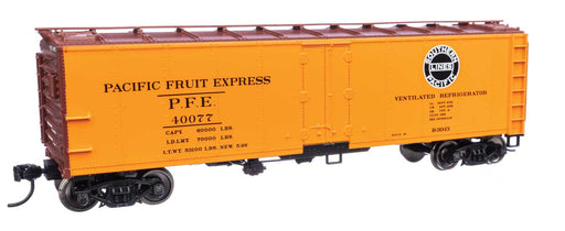 Walthers 910-41413 HO Scale 40' Steel Reefer Pacific Fruit Express UP/PFE 40077