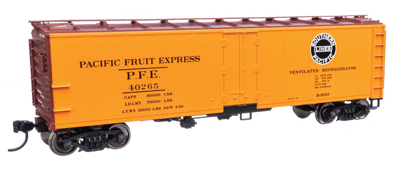 Walthers 910-41414 HO Scale 40' Steel Reefer Pacific Fruit Express UP/PFE 40265