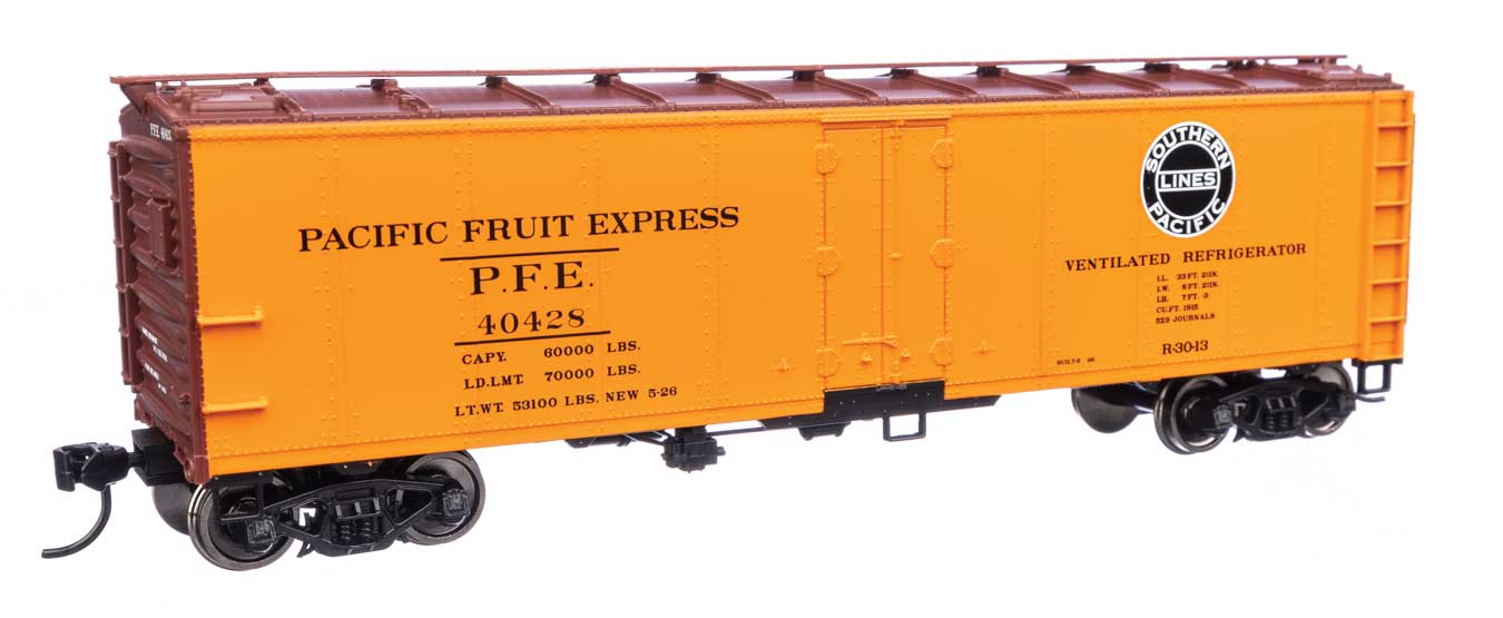 Walthers 910-41415 HO Scale 40' Steel Reefer Pacific Fruit Express UP/PFE 40428