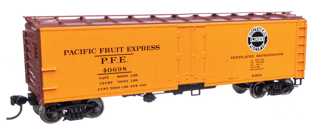 Walthers 910-41416 HO Scale 40' Steel Reefer Pacific Fruit Express UP/PFE 40698