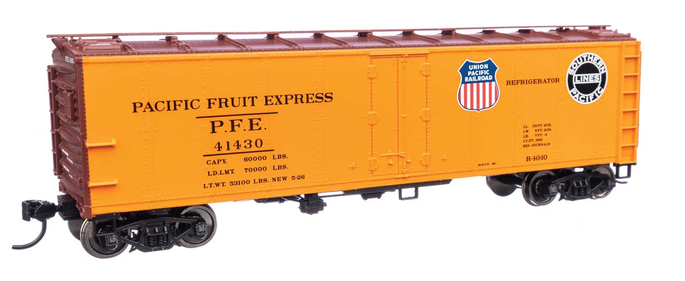 Walthers 910-41418 HO Scale 40' Steel Reefer Pacific Fruit Express UP/SP PFE 41430