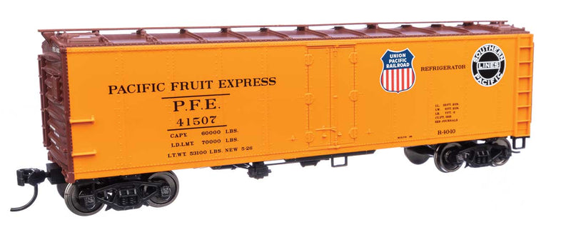 Walthers 910-41419 HO Scale 40' Steel Reefer Pacific Fruit Express UP/SP PFE 41507