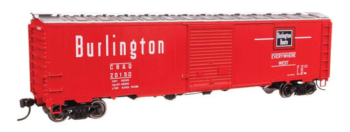 Walthers 910-46509 HO Scale 50' AAR Single Door Boxcar Burlington CB&Q 20150
