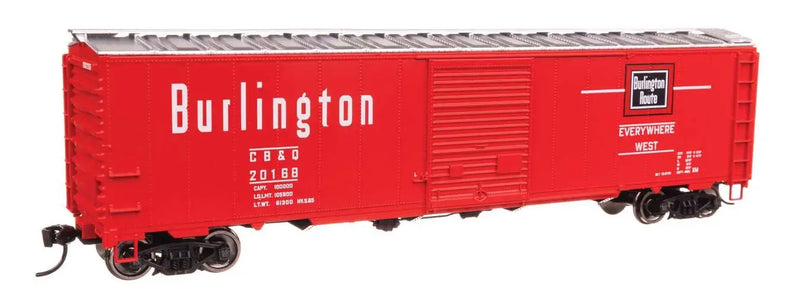 Walthers 910-46512 HO Scale 50' AAR Single Door Boxcar Burlington CB&Q 20168