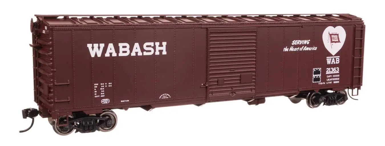 Walthers 910-46529 HO Scale 50' AAR Single Door Boxcar Wabash WAB 21363