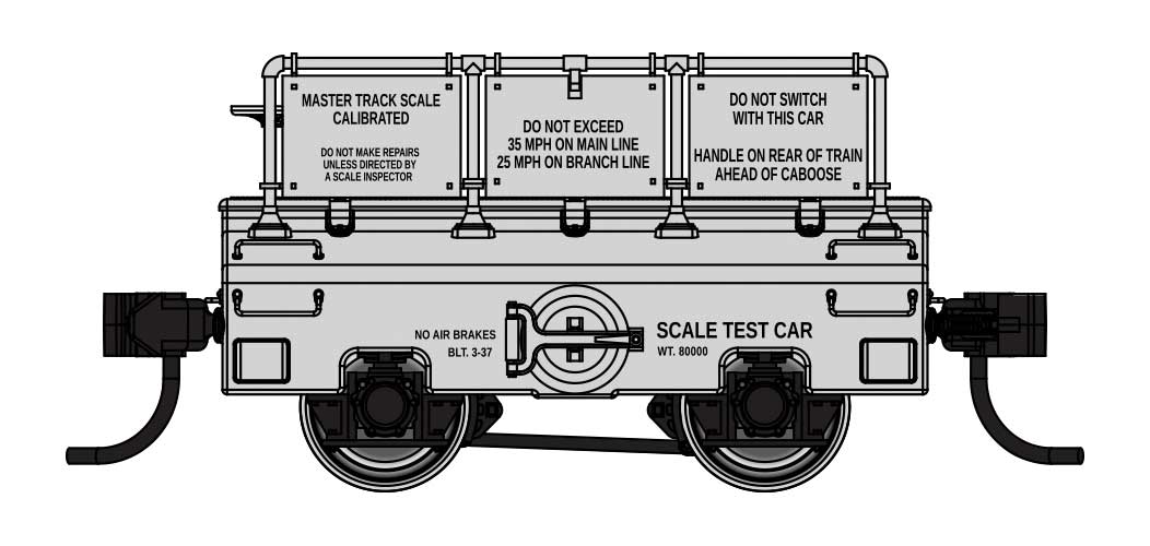Walthers 920-105307 Scale Test Car Undecorated