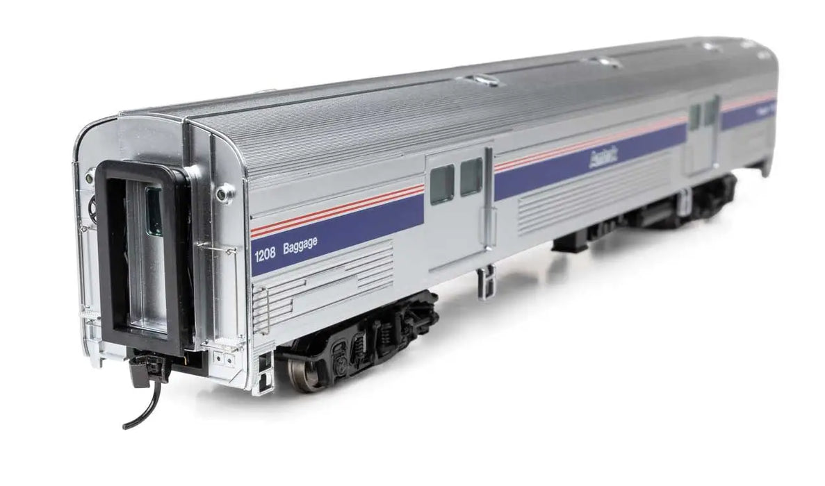 Walthers 920-13079 HO 73' Budd Baggage Car Amtrak Phase IV (Black Lettering) #1208