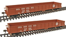 Walthers 932-27466 HO Scale 46' USRA Gondola Pennsylvania "Circle Keystone" PRR 2 Pack - NOS