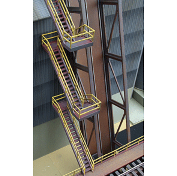 Walthers 933-2965 HO Scale Blast Furnace Details Stairways & Railings Kit - NOS