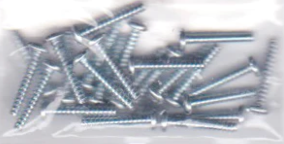 Walthers 947-1191 Steel #2 Self Tapping Sheet Metal Screws 1/2 x .88" (24 Pack)