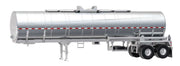 Walthers 949-12352 HO Scale Chemical Tank Trailer Painted, Unlettered - Assembled