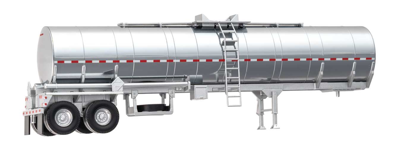 Walthers 949-12352 HO Scale Chemical Tank Trailer Painted, Unlettered - Assembled