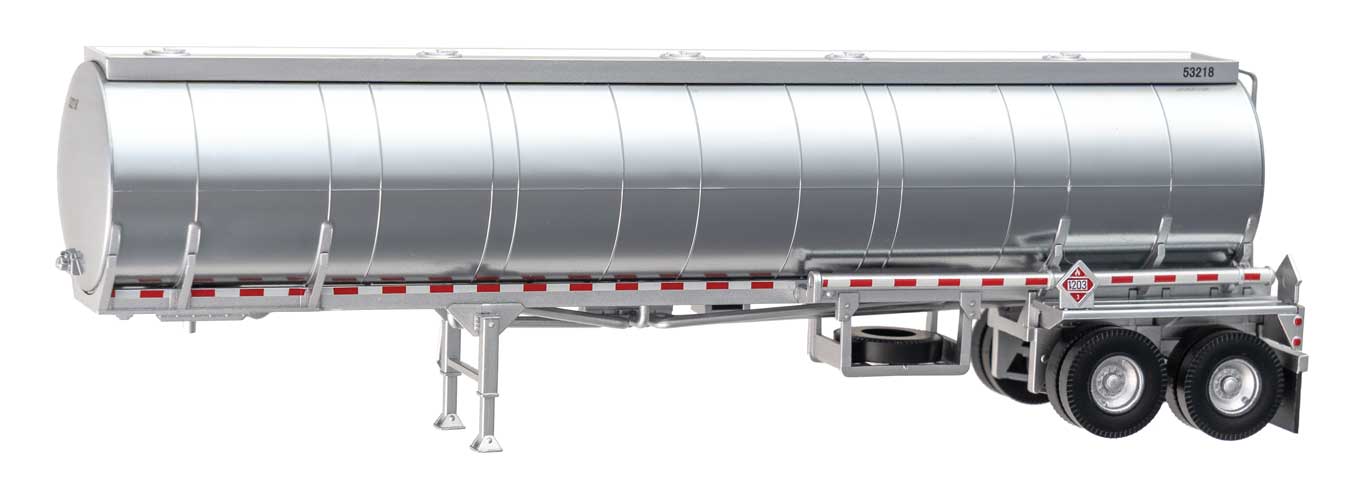 Walthers 949-12360 HO Scale Petroleum Tank Trailer Painted, Unlettered - Assembled
