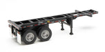 Walthers 949-4503 HO Scale 20' Container Chassis - Black 2 Pack