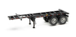 Walthers 949-4503 HO Scale 20' Container Chassis - Black 2 Pack