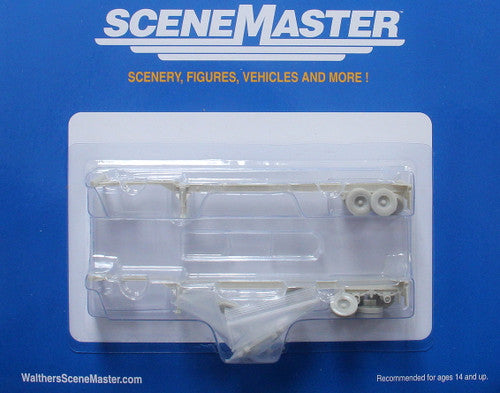 Walthers 949-4550 HO Scale 40' Container Chassis - Undecorated 2 Pack