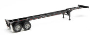 Walthers 949-4553 HO Scale 40' Container Chassis - Black 2 Pack