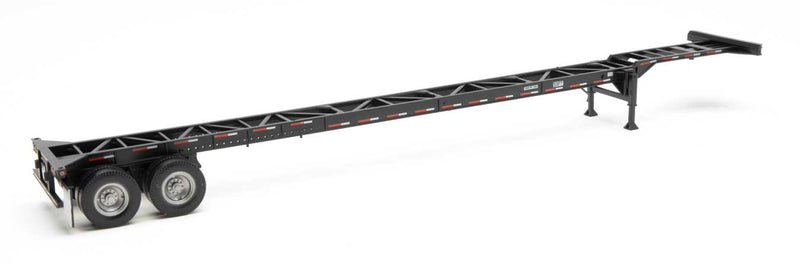 Walthers 949-4603 HO Scale 53' Container Chassis - Black 2 Pack