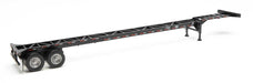 Walthers 949-4603 HO Scale 53' Container Chassis - Black 2 Pack
