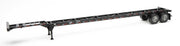 Walthers 949-4603 HO Scale 53' Container Chassis - Black 2 Pack